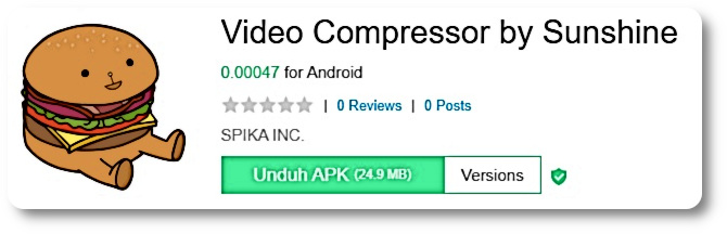 Aplikasi Kompres Video - Video Compressor by Sunshine 