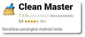 Aplikasi Pendingin HP - Clean Master