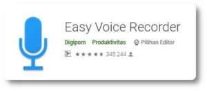 Aplikasi Perekam Suara - Easy Voice Recorder -1