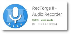 Aplikasi Perekam Suara - RecForge II -1