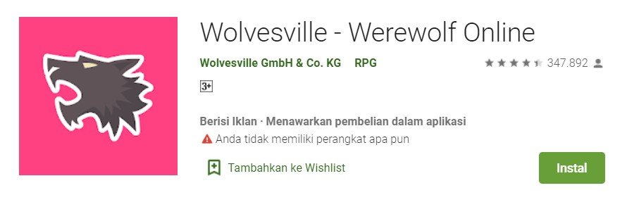 Wolvesville Game Online Untuk Pasangan LDR
