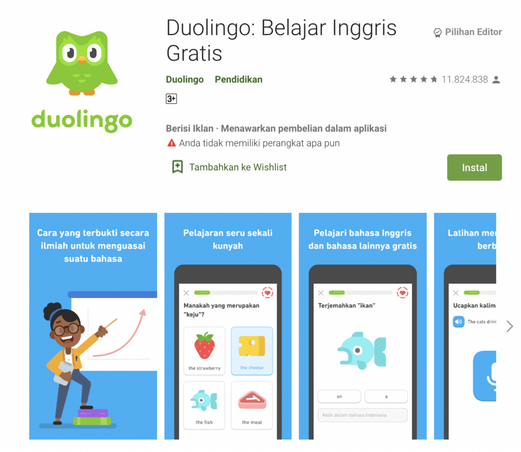 Download Aplikasi Duolingo