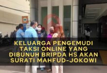Keluarga Pengemudi Taksi Online yang Dibunuh Bripda HS Akan Surati Mahfud-Jokowi