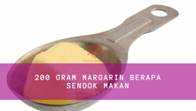 200 Gram Margarin Berapa Sendok Makan